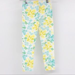 Carter’s Leggings Floral Yellow/Teal Girl 4t